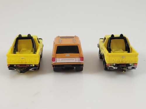 2 Datsun Pickup Truck in Yellow & 1 Funrise Chevy Blazer Micro Machines - Picture 4 of 10