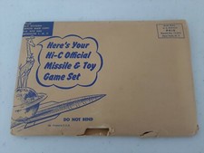 1959 Hi-C Official Missile  Toy Game Mail Order Premium Mint In Mailer New