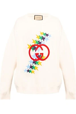 Neu Luxury Original GUCCI Herren Man´s Sweatshirt mit Logo Print -626990 Gr-M. - Bild 1 von 4