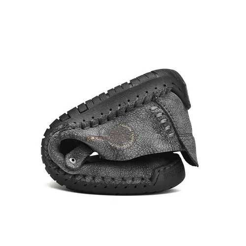 Herren Lässige Leder weiche Sport Walking Schuhe Mokassins Schuhe Sportschuhe - Bild 18 von 31