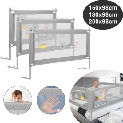 MARKENLOS Bettgitter 150/180 /200cm Rausfallschutz Baby Fall Bettschutz Kinderbettgitter