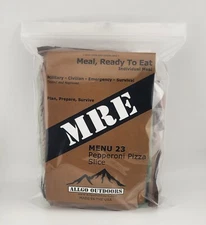 MRE Ready To Eat Pepperoni Pizza Slice Meal 23 by Allgo Outdoors