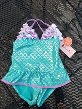 New NWT Toddler Girls 5 Mermaid Floatimini Bathing Suit Swimwear UPF 50