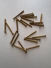 BRASS ROUND HEAD SLOTTED MACHINE SCREWS. 5/40 x 1 1/2” 15 PCS. NEW