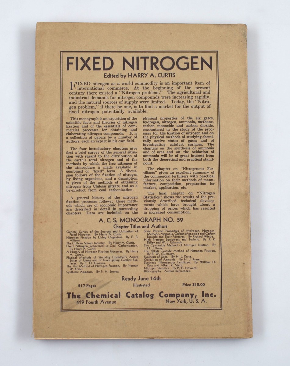 Vintage 1932 American Chemical Society Magazine Chemical Abstracts