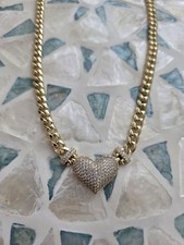 Gorgeous 14K Gold Plated Brass Cuban Link Hea...