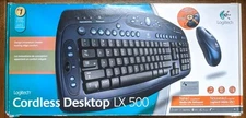 Logitech LX500 Cordless Desktop Wireless Keyboard & Mouse Set