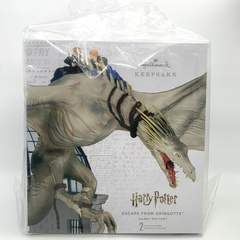 2025 Harry Potter Escape from Gringotts 2Piece Ornament Set Hallmark Kickstarter