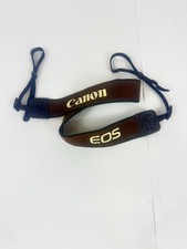 Canon EOS Camera Neck Strap Brown With Black Accents Vintage
