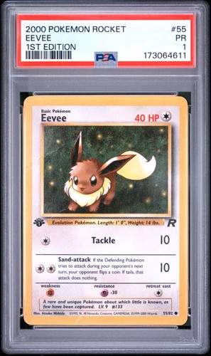 Eevee (1st Edition) graded PSA 1 for sale on eBay