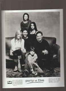 8X10 B&W PHOTO OF CAST OF PARTY OF 5