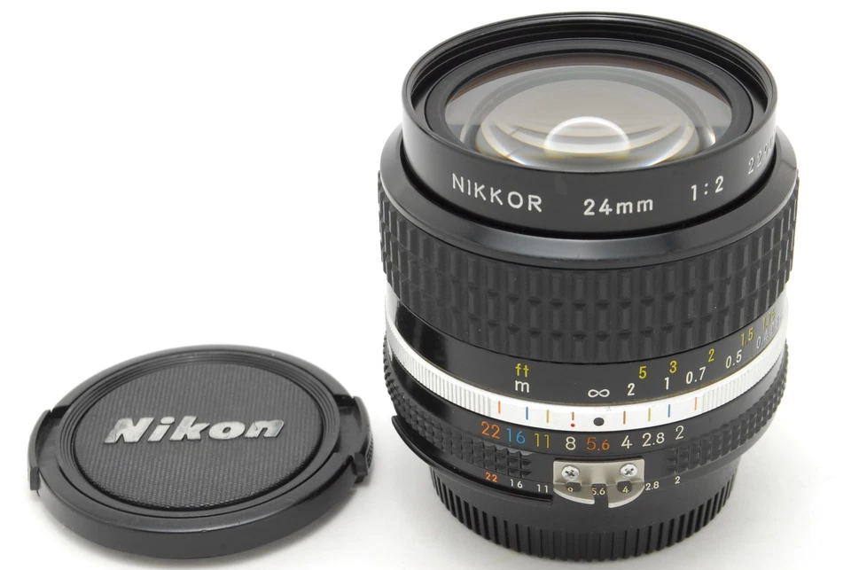 [Excelente COMO NUEVO] NIKON Ai-s Ais NIKKOR 24mm F/2 SLR Lente Gran Angular Montaje F de JAPÓN Foto 2 de 4