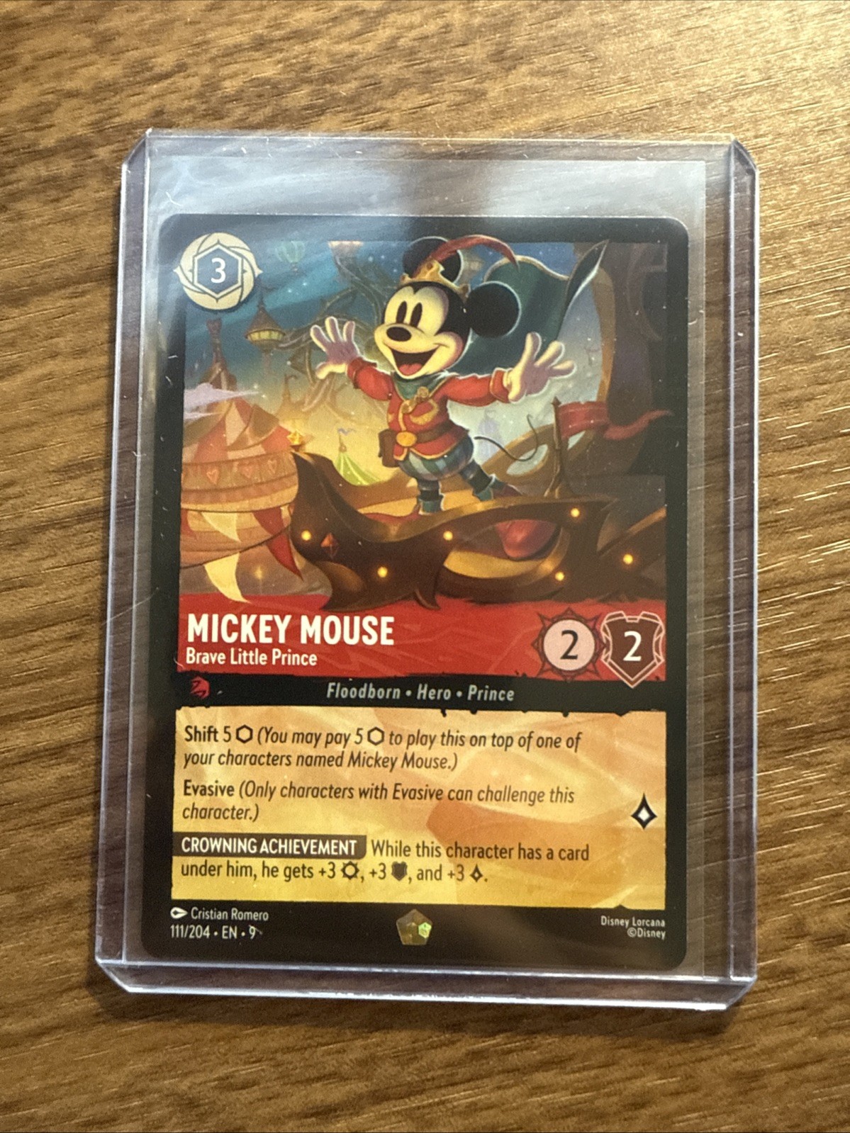 Mickey Mouse - Brave Little Prince 111/204 Fabled Regular