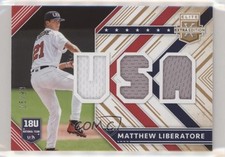 2018 Panini Elite Extra Edition USA Materials Gold 5/99 Matthew Liberatore 0sm9