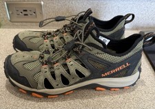 Merrell Męskie Rozmiar 8 Accentor 3 Sive Oliwkowe Ziołowe Skóra Amfibia Buty turystyczne