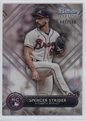 2022 Bowman Sterling Rookies Refractor 47/199 Spencer Strider Rookie RC 7sd