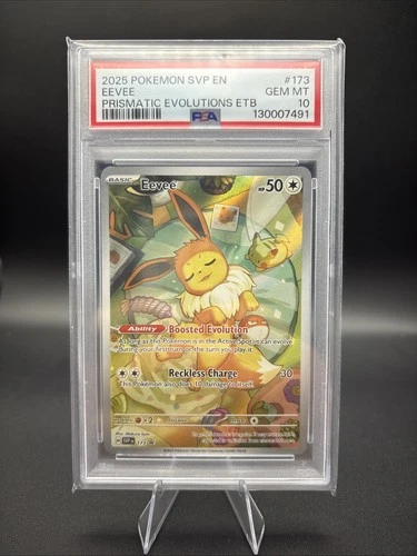 Pokémon Eevee Prismatic Evolutions ETB Promo Scarlet & Violet Card #173 PSA 10
