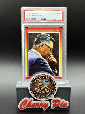 1990 Score Vince Lombardi #603 LOMBARDI THE LEGEND PSA 9 MINT