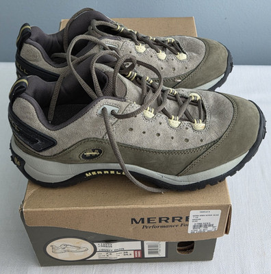 New MERRELL NERVE Women's Size 7.5 Dusty Olive Low Top Hiking Performance Shoes