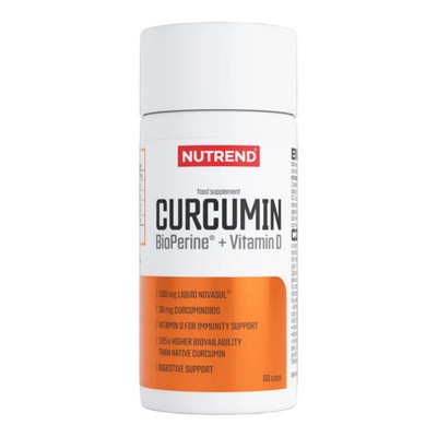 Nutrend Curcumin + BioPerine + Vitamin D (60 Kapseln)