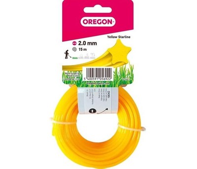 (0.69 /1m) Oregon 69-446-Y Starline Gelber Mähfaden Sternfaden 2,0 mm x 15 m