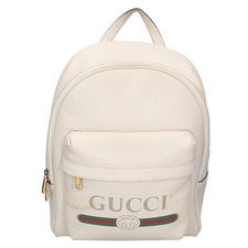 GUCCI 547834 vintage Logo print Leather Backpack 498353