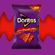 DoritosCrisps Flamin' Hot Tangy Cheese Tortilla Chips 18x70g Free Delivery UK 1