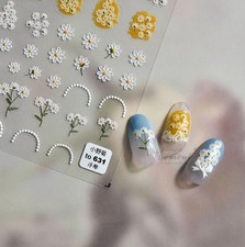 White Jasmine Flower Nail Art Stickers to631 