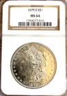1879 S Morgan Silver Dollar NGC MS64