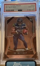 2019 Panini Prizm #343 DK Metcalf PSA 10 RC Rookie Seahawks Steelers 