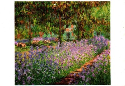 Monet Le Jardin de Partiste a Giverny Postcard