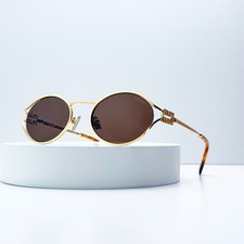 Miu Miu SMU 52YS Gold/Brown Shaded 5AK-06S Sunglasses