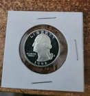 1992 s 90% silver proof Washington quarter