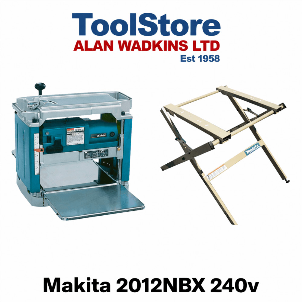 Makita Planer Thicknesser 2012NBX 240v With Stand 194053-0 3 pin uk plug