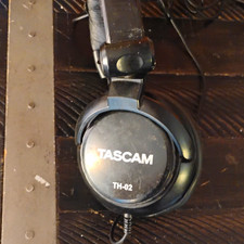 TASCAM TH-02 Black Over-Ear Wired 3.5mm Headphones 50mm Closed Back