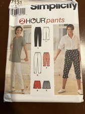 Simplicity Pattern 7131 Misses Pants Various Lengths Size 18-22