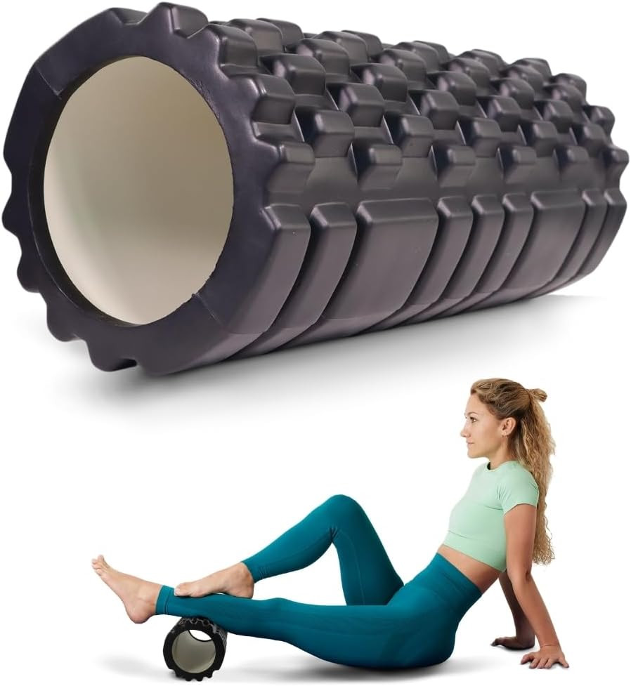 Rullo Massaggio Muscolare FitRoller 14x33 cm - Foam Roller Pro EVA