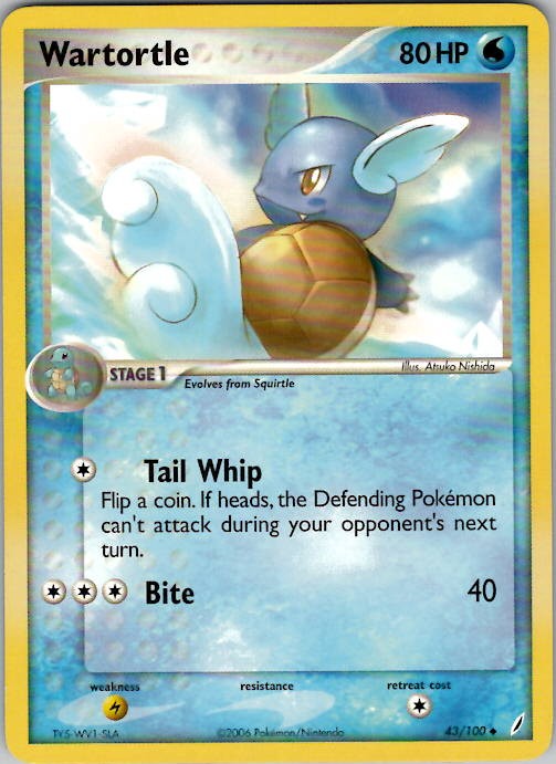 Wartortle - 043/100 Crystal Guardians 43/100 Normal NM