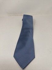Bruno Piattelli Pure Silk Geometric Blue Tie - 58"