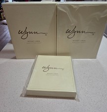 Wynn Resorts 100 Egyptian Cotton King sz Bed Fitted Flat Sheet Pillow case Set