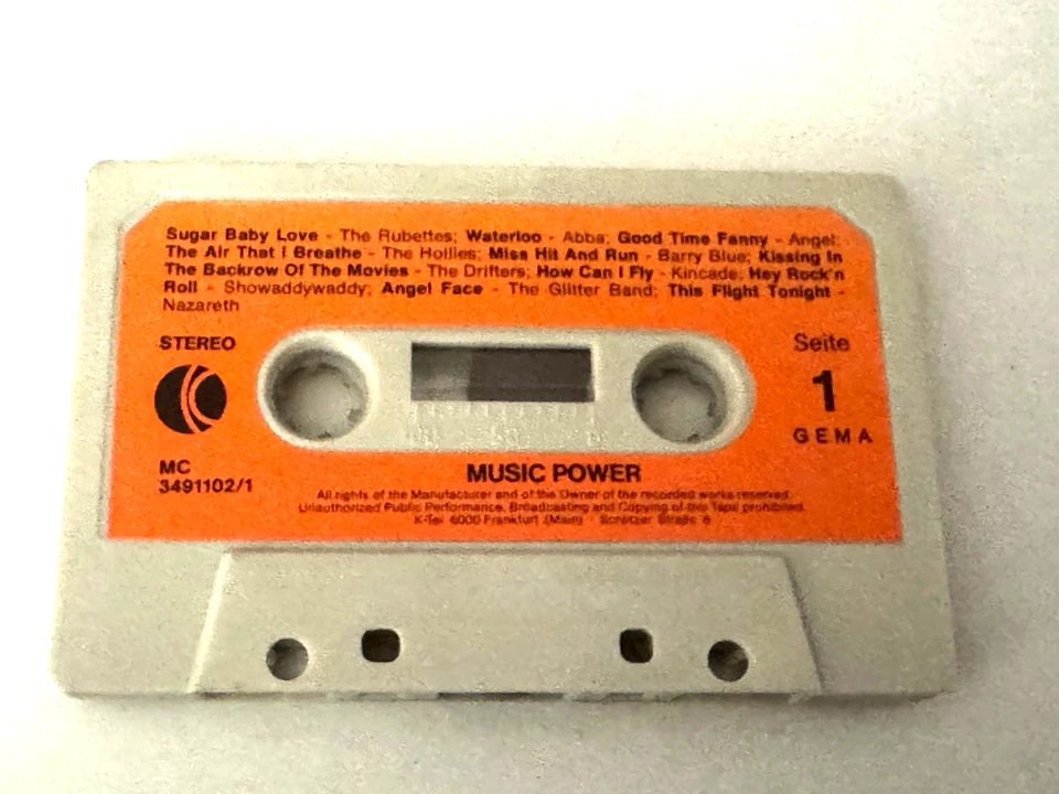 Musik Power 20 Stars 20 Hits Originale MC Kassette K-Tel – MC 3491102 - Bild 4 von 4
