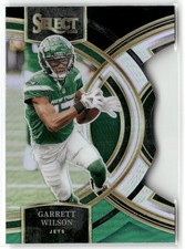 2023 SELECT PREMIER BLACK/GREEN PRIZM DIE-CUT GARRETT WILSON NEW YORK JETS #115