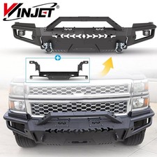 Front Bumper Winch Plate Bull Bar For 2014-2015 Chevy Silverado 1500 Offroad Front Bumper Winch Plate Bull Bar For 2014-2015 Chevy Silverado 1500 Offroad