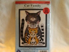 C-26 NEW DESIGN WORKS MINI COUNTED CROSS-STITCH KIT  CAT FAMILY  