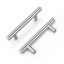 Knobonly 30 Pack Cabinet Pulls, 3 Inch Hole Center Kitchen Handles, Brushed N...