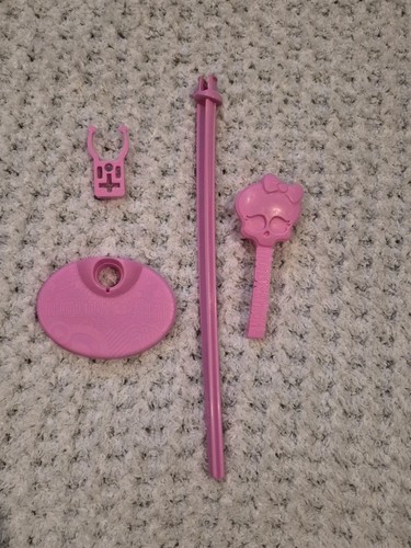 Monster High Pink Display Doll Stand & Brush, Draculaura or C. A. Cupid