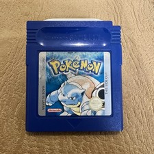 Pokemon Blue Version Nintendo Game Boy GBC AUS PAL - new battery