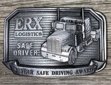 Vintage Trucker Belt Buckle Diesel Semi Truck Trucking 90’s Made In The USA