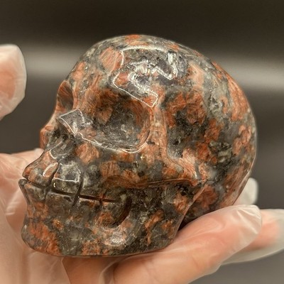 New Red Que Sera Crystal Skull, 3.78 inches, 578 grams