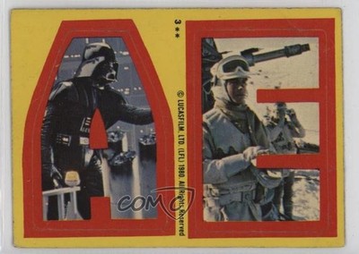 1980 Topps Star Wars: The Empire Strikes Back Stickers A E #3 1e8j